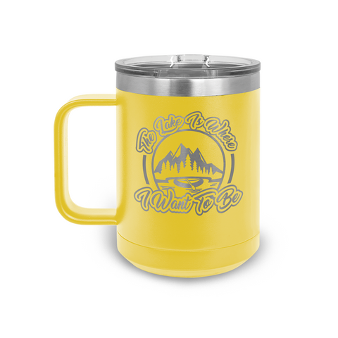 15 oz. Mug Handle Tumbler - Yellow