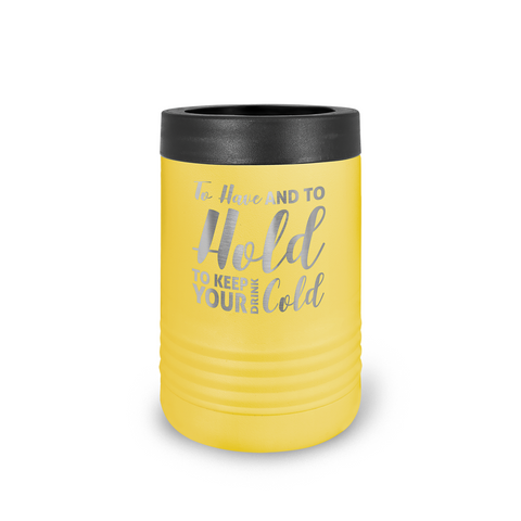 12 oz. Insulated Can Holder - Yellow